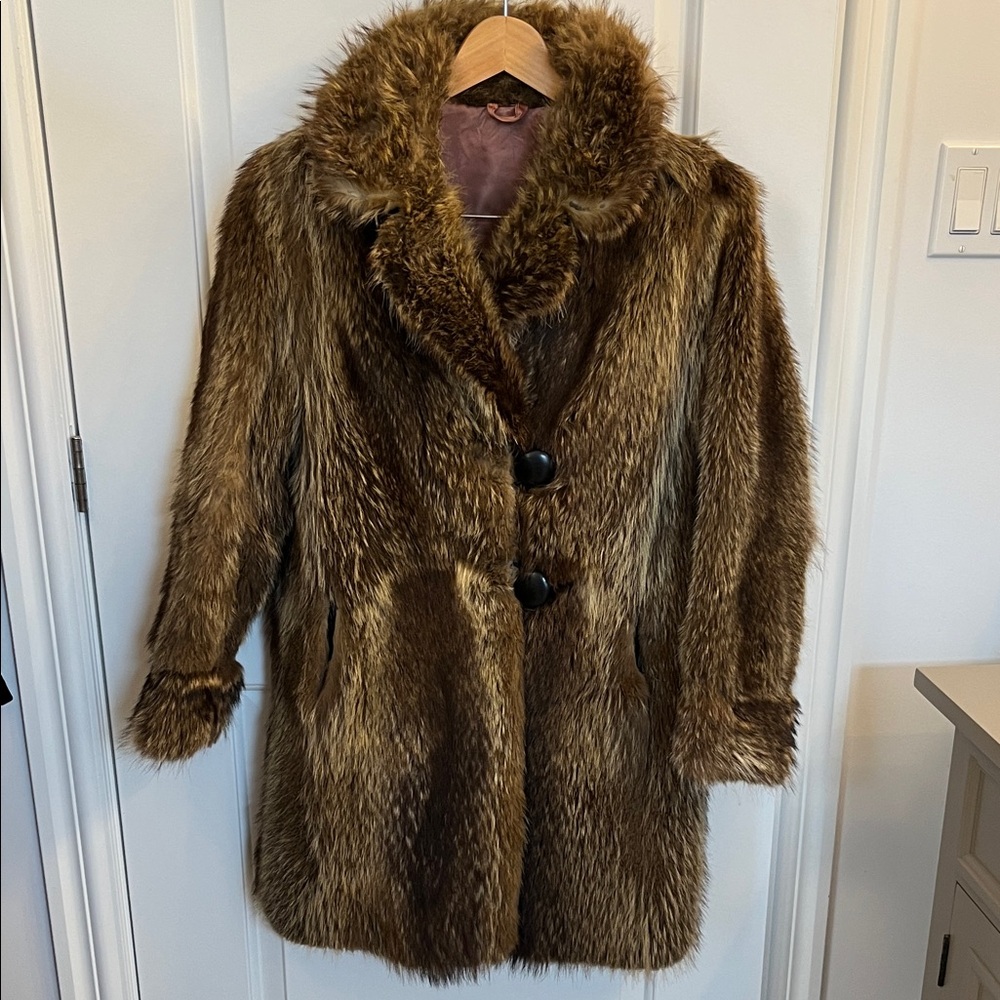 Luxurious Fur Coat in Brown